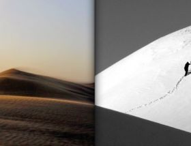 entre desert et neige