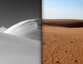 entre desert et neige